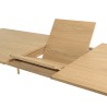 MAXENCE - Extendable Dining Table 240/292cm Natural Solid Oak Legs