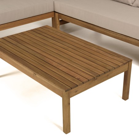 VICTOIRE 5-Seater Garden Furniture Set in Oiled Acacia