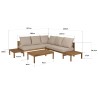 VICTOIRE 5-Seater Garden Furniture Set in Oiled Acacia