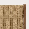 VICTOIRE Set of 2 Folding Armchairs - Oiled Acacia & Synthetic Rattan