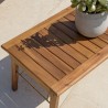Salon de jardin VICTOIRE - Acacia huilé et rotin synthétique