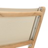 HARRIS - Lot de 2 chaises pliantes textilène couleur beige
