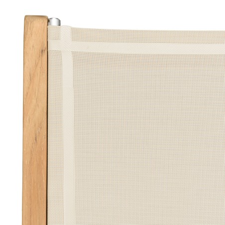 HARRIS - Lot de 2 chaises pliantes textilène couleur beige