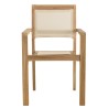 HARRIS - Lot de 2 fauteuils empilables textilène couleur beige