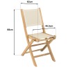 HARRIS - Lot No. 156 Teak and textilene garden furniture for 4/6 people