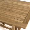 Teak and textilene garden set for 8-10 people FUN MACABANE