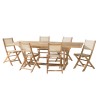 HARRIS - Lot No. 157 Teak and textilene garden furniture for 8/10 people