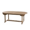 Teak and textilene garden furniture set for 10/12 people FUN