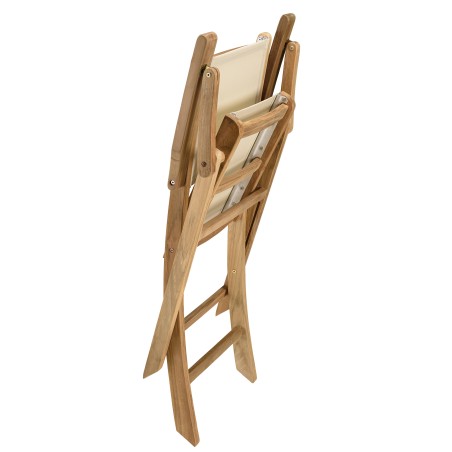 HARRIS - Lot No. 159 Teak and textilene garden furniture for 10/12 people