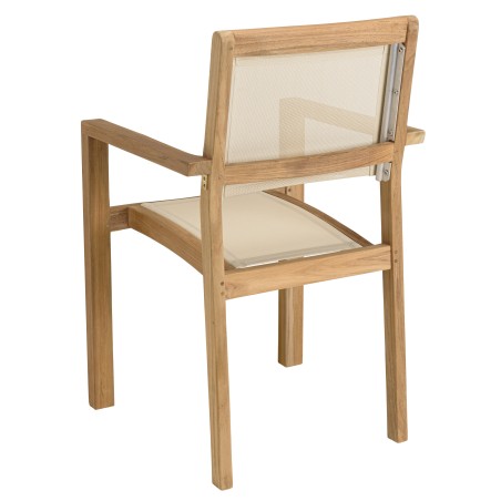 FUN - Teak and textilene garden furniture for 10/12 people