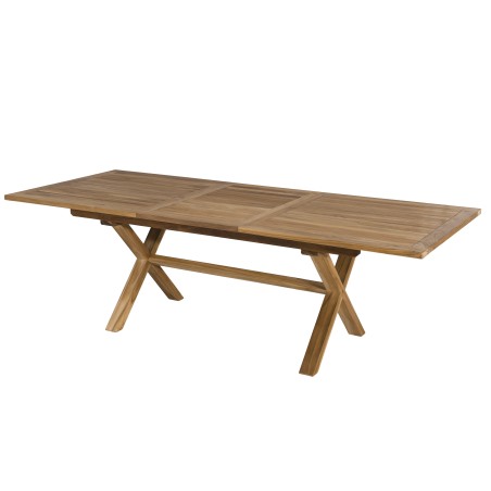 HARRIS - Lot No. 163 Teak and textilene garden furniture for 10/12 people