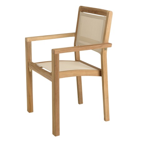 HARRIS - Lot No. 166 Teak and textilene garden furniture for 8/10 people