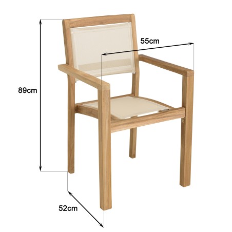 HARRIS - Lot No. 164 Teak and textilene garden furniture for 8/10 people