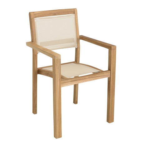 HARRIS - Lot No. 164 Teak and textilene garden furniture for 8/10 people