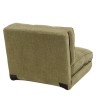 ANGELE - 1-seater convertible armchair in green fabric