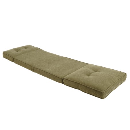 ANGELE - Chauffeuse convertible 1 place en tissu couleur vert