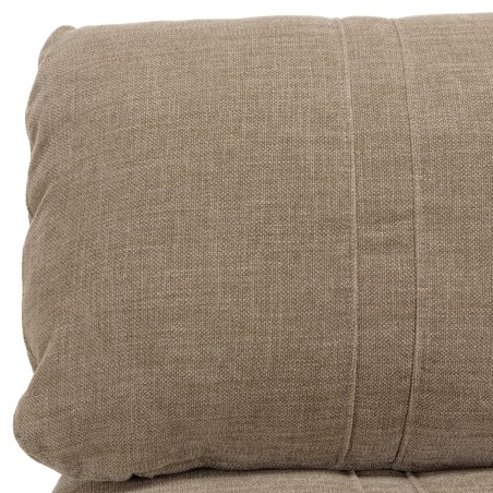 ANGELE - Chauffeuse 1 place multi-position en tissu couleur taupe