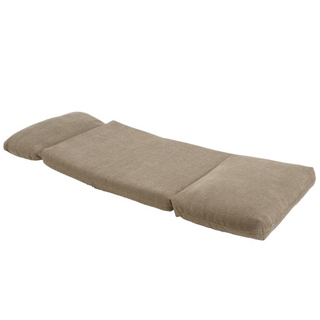 ANGELE - 1-seater multi-position armchair in taupe-colored fabric