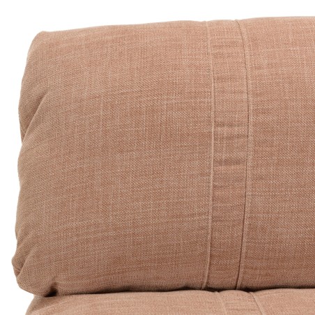 ANGELE - Chauffeuse 1 place multi-position en tissu couleur vieux rose