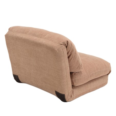 ANGELE - Chauffeuse 1 place multi-position en tissu couleur vieux rose