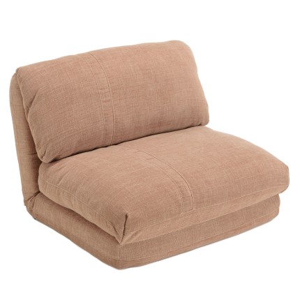 ANGELE - Chauffeuse 1 place multi-position en tissu couleur vieux rose