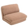ANGELE - Chauffeuse 1 place multi-position en tissu couleur vieux rose