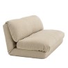 ANGELE - Chauffeuse convertible 2 places en tissu couleur beige
