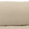 ANGELE - 2-seater convertible armchair in beige fabric