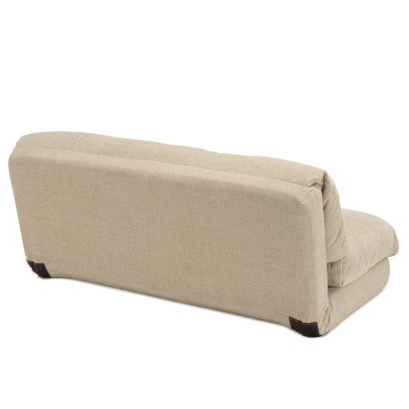 ANGELE - Chauffeuse convertible 2 places en tissu couleur beige