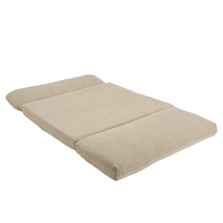 ANGELE - Chauffeuse convertible 2 places en tissu couleur beige