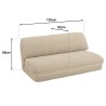 ANGELE - Chauffeuse convertible 2 places en tissu couleur beige