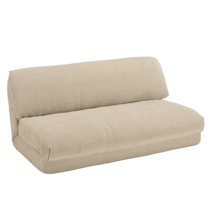 ANGELE - Chauffeuse convertible 2 places en tissu couleur beige