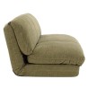 ANGELE - 2-seater convertible armchair in green fabric