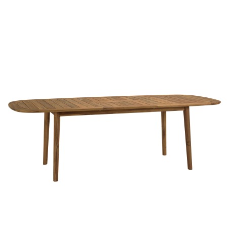 VICK - Table de jardin extensible en acacia huilé 180/240x110cm