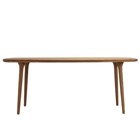 VICK - Garden table in oiled Angelica wood 200x90cm