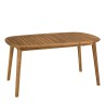 VICK - Extendable garden table in oiled acacia 150/200x100cm