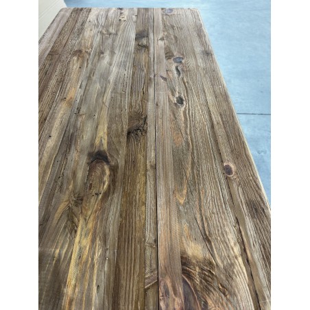 SECONDE MAIN - Table à manger en bois recyclé SANDY 140x75cm