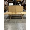 SECOND HAND - Garden table for 10/12 people - rectangular extendable 200/300 x 120 cm in teak wood