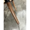 SECOND HAND - Set of 2 brown bistro garden chairs in steel and textilene