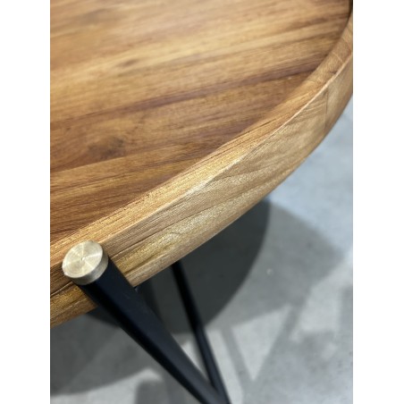SECOND HAND - Set of 3 round tripod coffee tables SIXTINE     Demander à ChatGPT