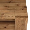 Rectangular coffee table 132x71cm recycled pine wood SANDY