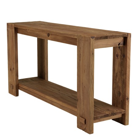 Console bois 150x40cm bois Pin recyclé SANDY
