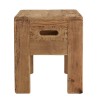 Tabouret carré 35x35cm bois Pin recyclé SANDY