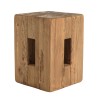 Square stool 30x30cm recycled pine wood SANDY