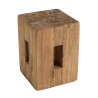 Square stool 30x30cm recycled pine wood SANDY