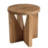 Round stool 40x40cm recycled pine wood SANDY