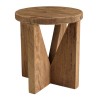 Tabouret rond 40x40cm bois Pin recyclé SANDY
