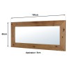 SANDY recycled pine wood mirror