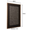 SANDY - Wall decoration 62x82cm geometric patterns Recycled pine
