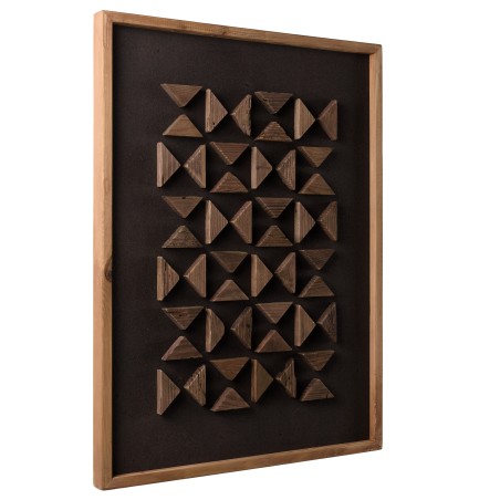 Décoration murale 62x82cm motifs géométriques Pin recyclé SANDY